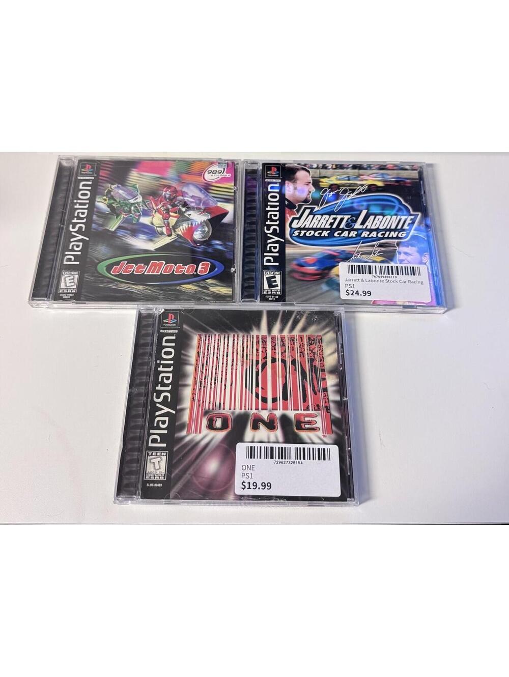 PS1 With Controller & 3 Games Console System Racing Bundle Tested Working - Picture 5 of 7